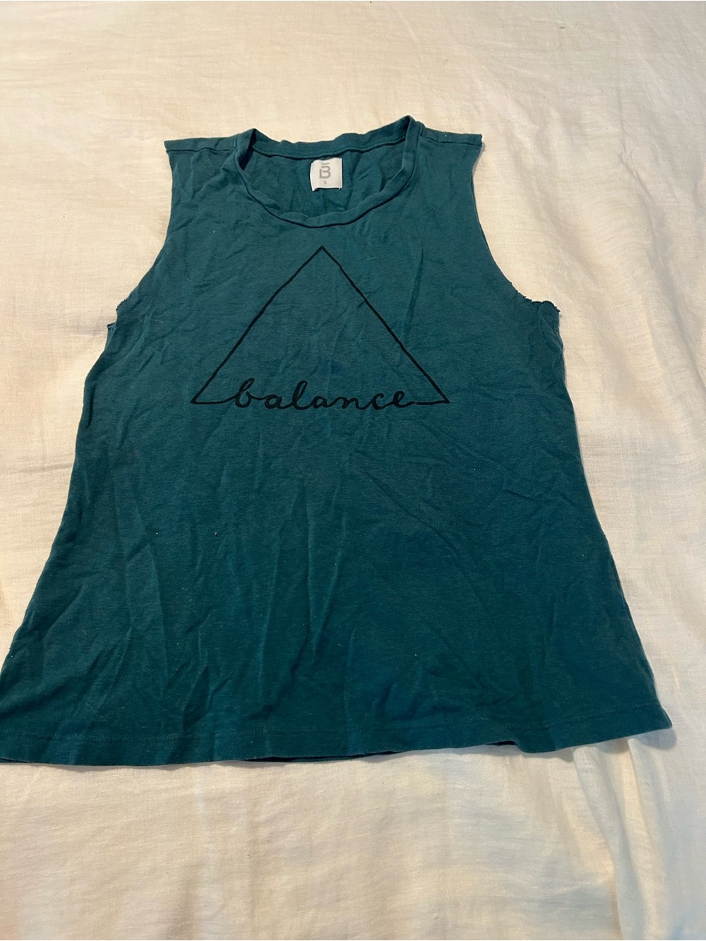Barre 3 Balance Sleeveless Tank Top - Teal
